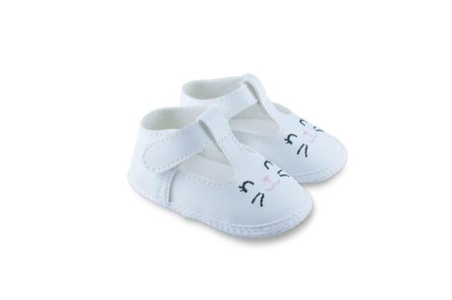 Badana de Bebé Nena Blanca con Diseño Bordado
