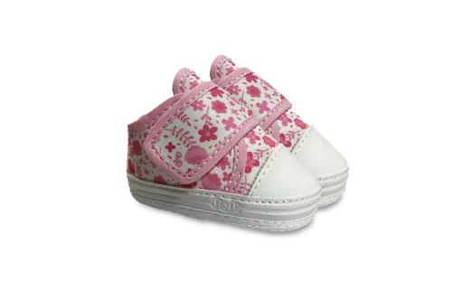 Zapatilla de Bebé Nena de Lona con Flores