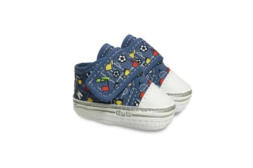Zapatilla de Bebé Lona con Motivos de Fútbol