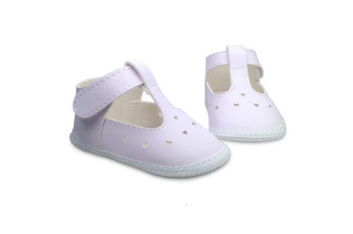 Badana de Bebé Nena Blanco con Diseño de Corazones
