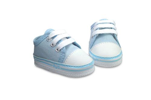 Zapatilla de Bebé Lona Color Celeste